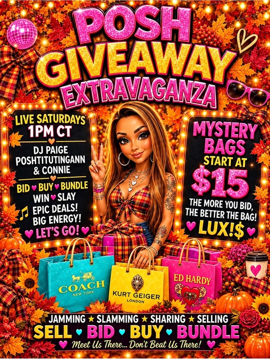 Coach Other - 🚨NEW FLYER ALERT🚨SATURDAYS 1PM CST/2PM EST! I posh after dark Sundays at 7pm CST